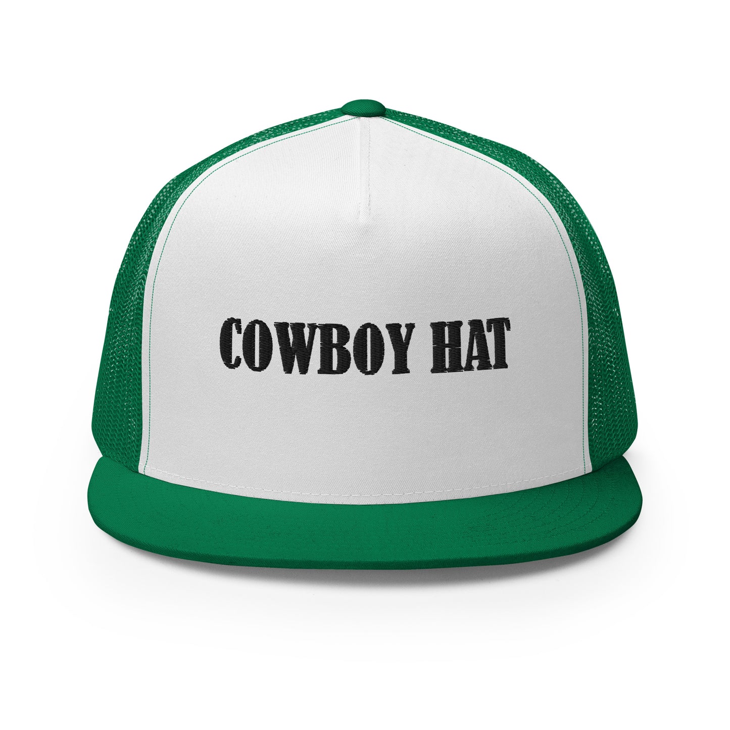 "COWBOY HAT" Embroidered Trucker Cap