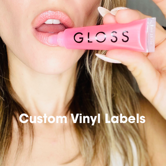 Custom Vinyl Label for Lipgloss Tubes