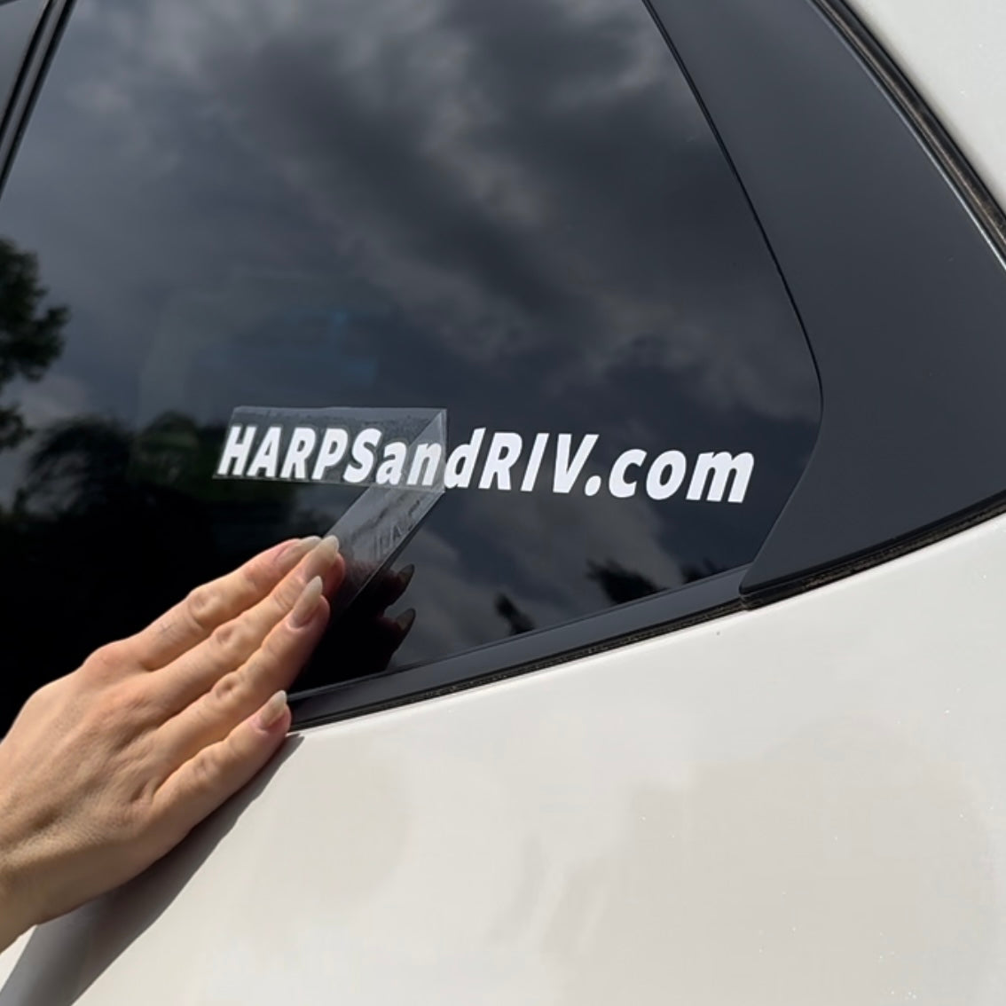 Custom Vinyl Website Decal for Window