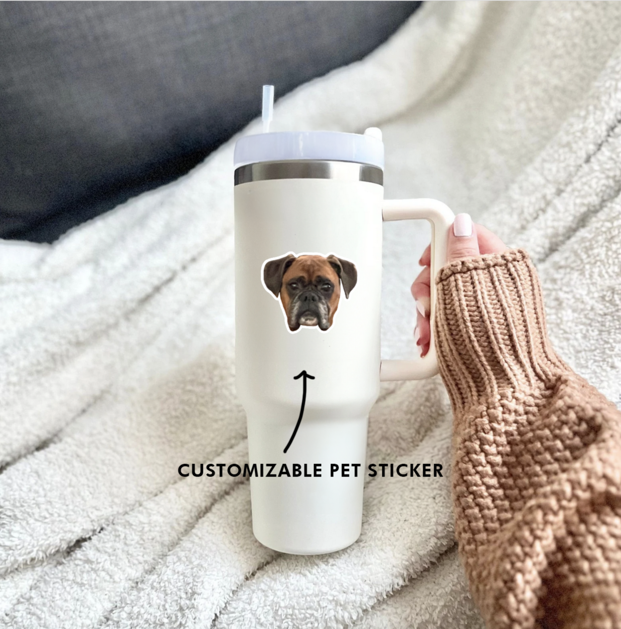 Customizable Pet Portrait Sticker