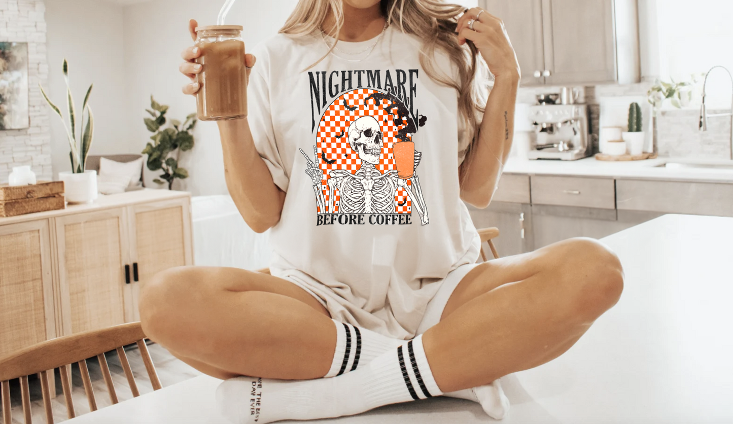 Nightmare Before Coffee Tee, Unisex