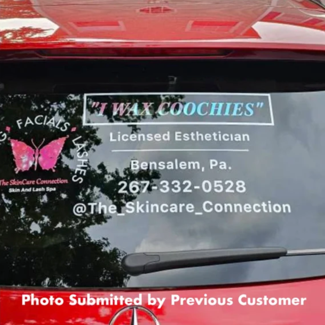 Custom Vinyl Decal for Car Window