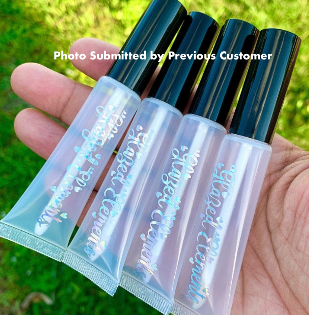 Custom Vinyl Label for Lipgloss Tubes