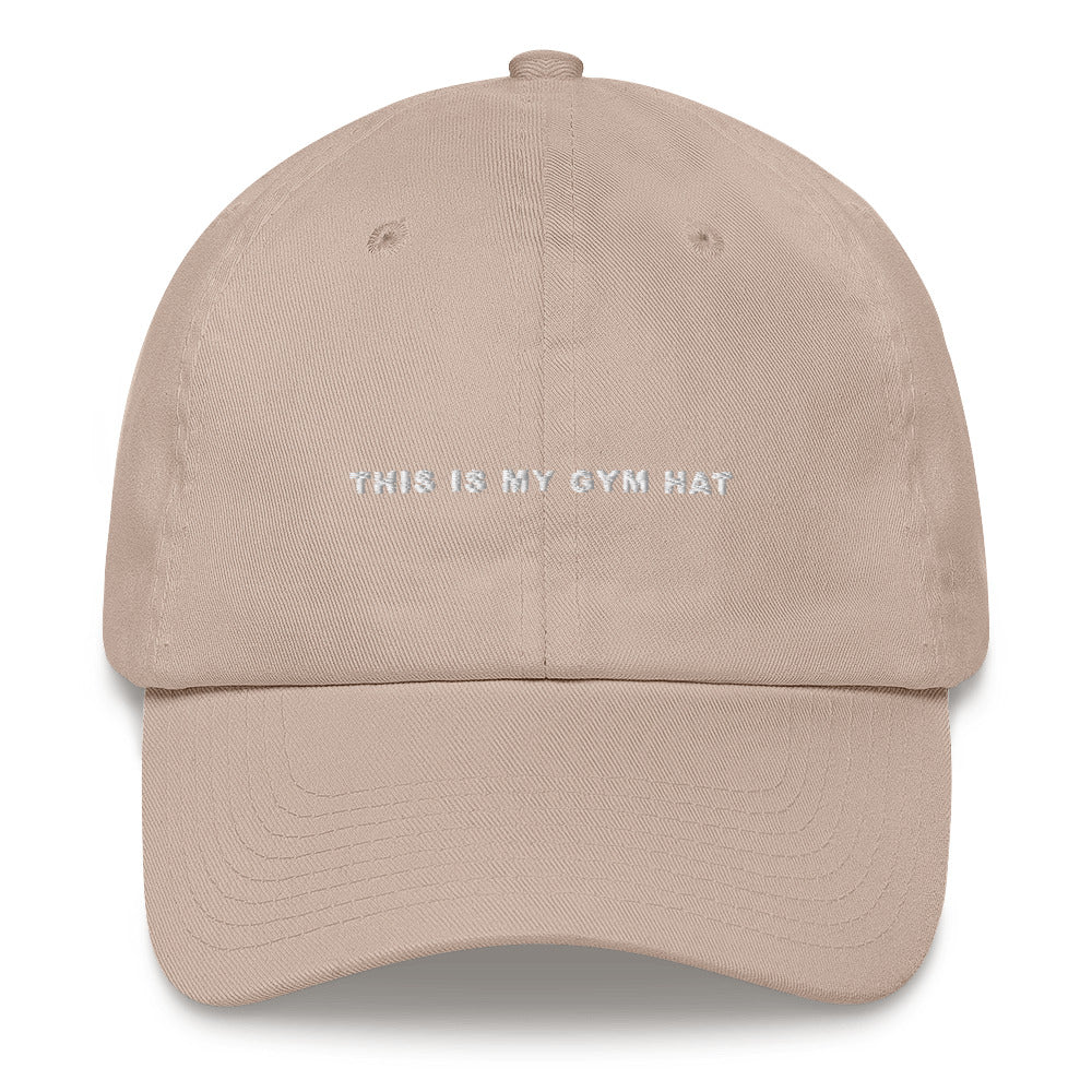 "THIS IS MY GYM HAT" Embroidered Dad Hat