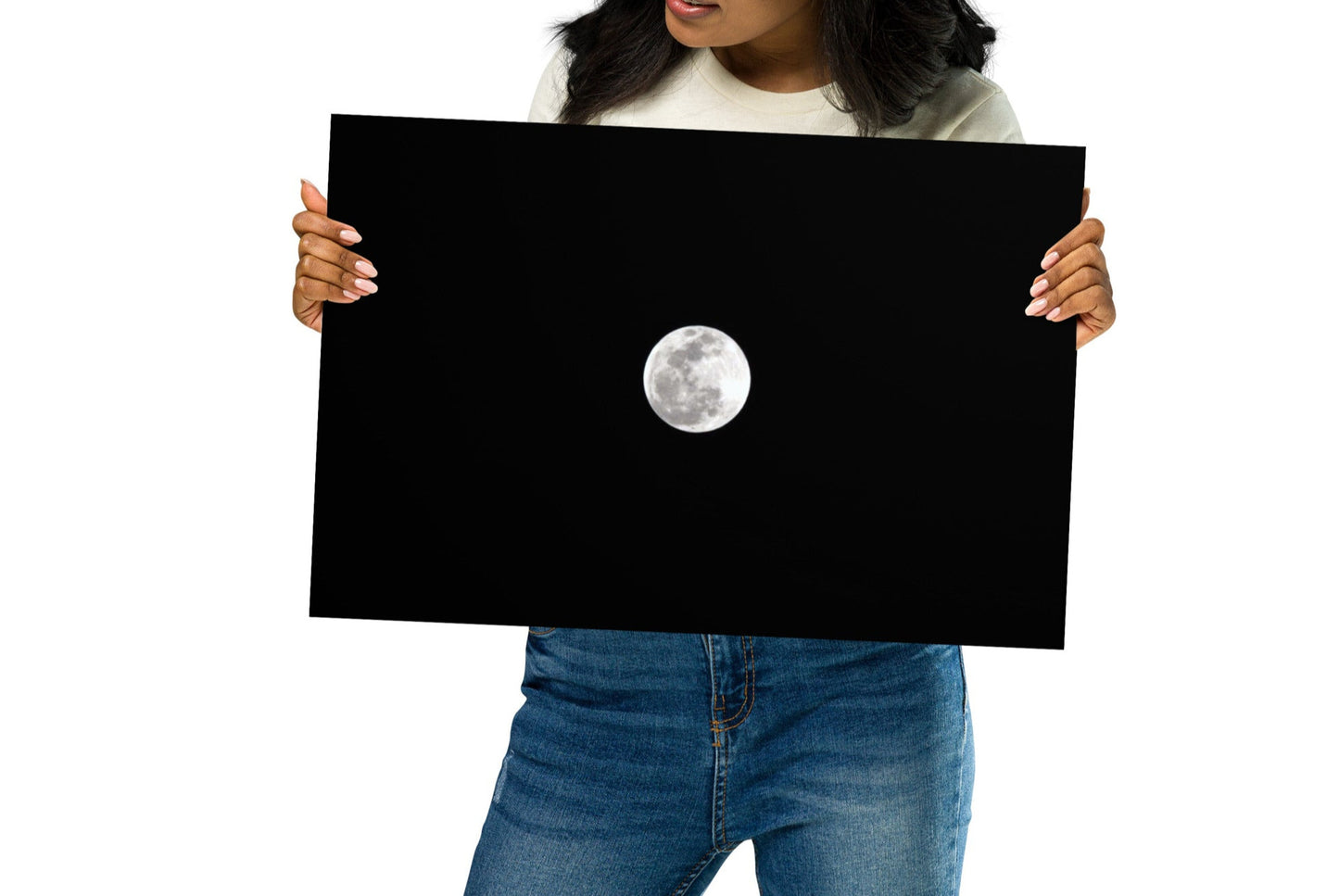 Minimalist Full Moon Poster