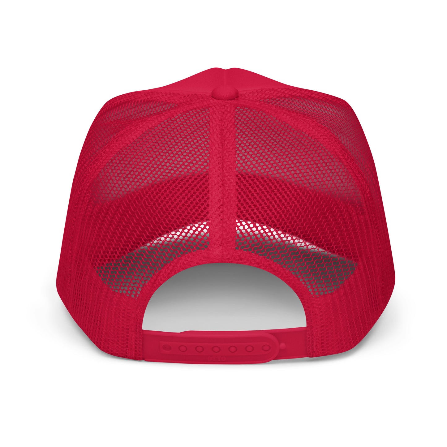 "C'EST LA VIE" Embroidered Red Foam Trucker Hat