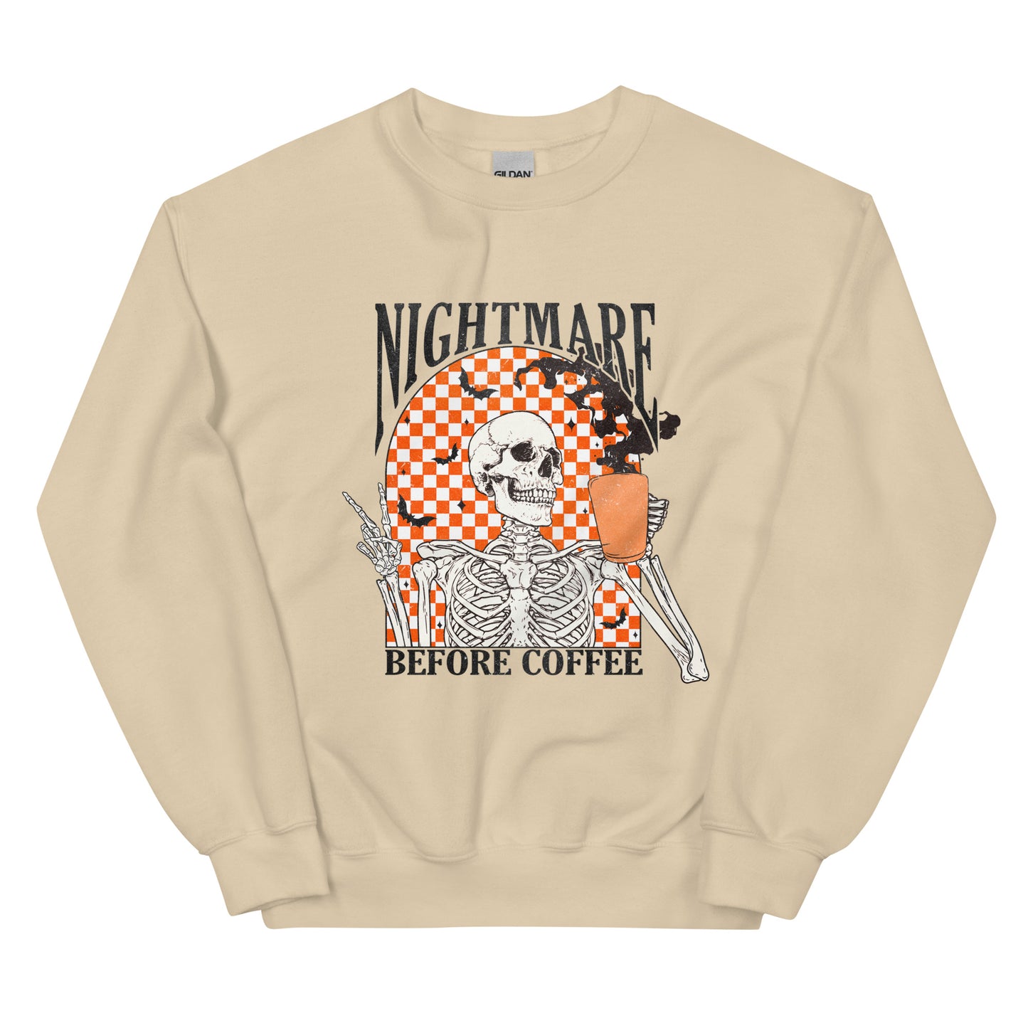 Nightmare Before Coffee Halloween Crewneck, Unisex