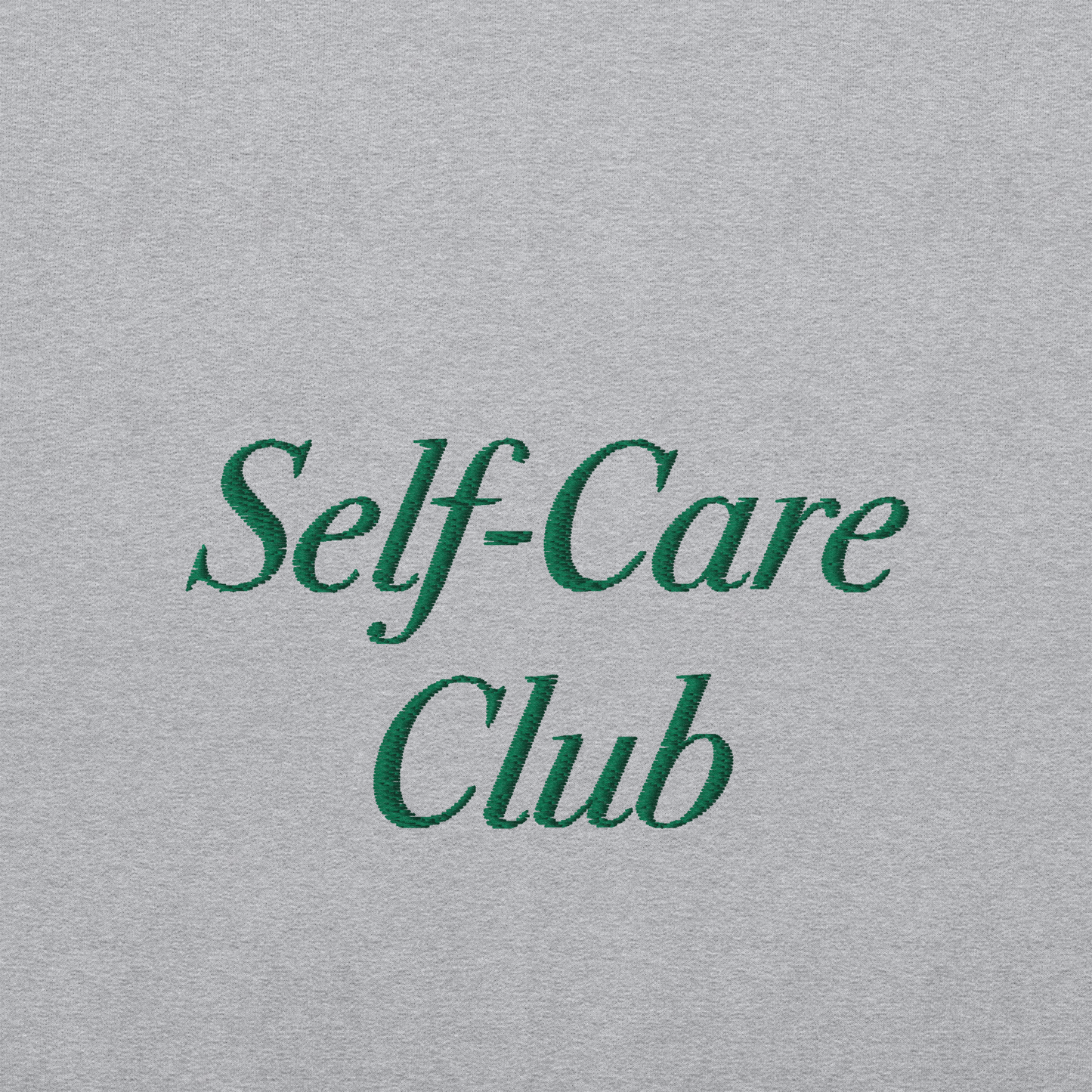 Self-Care Club Embroidered Crewneck