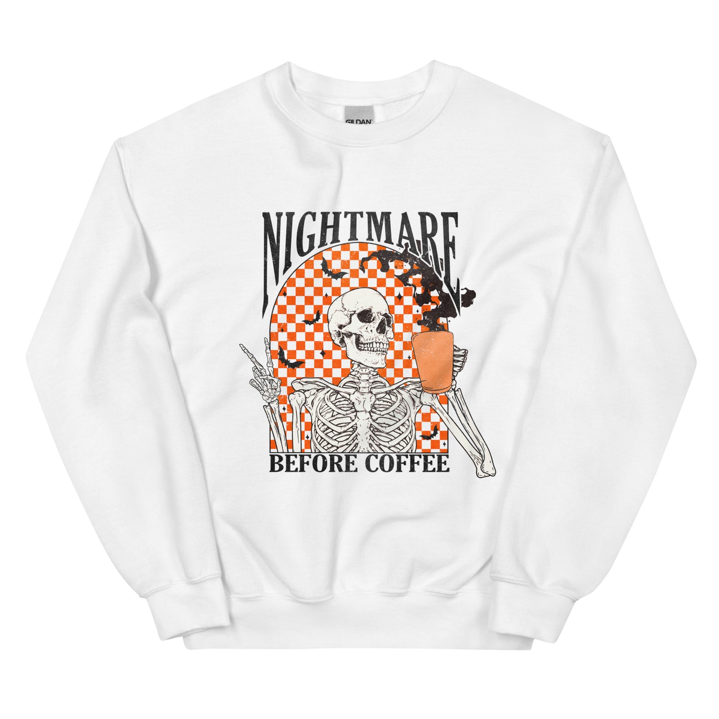 Nightmare Before Coffee Halloween Crewneck, Unisex