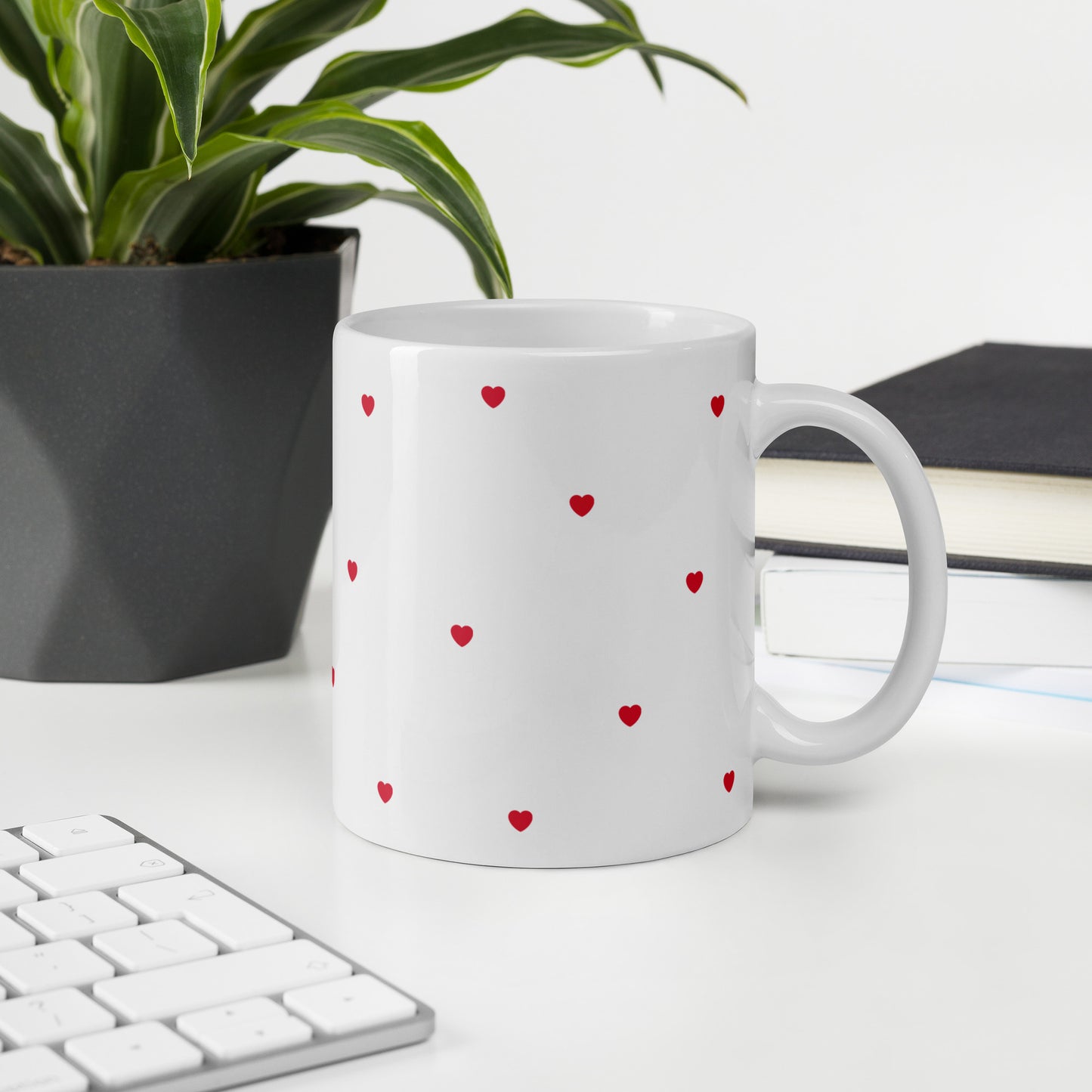 Minimalist Tiny Hearts Mug