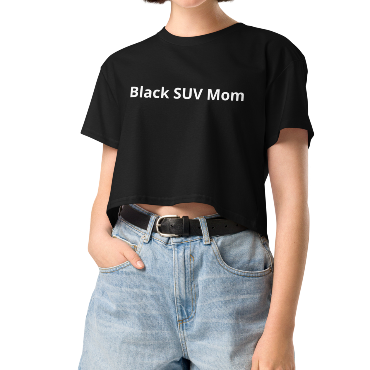 "Black SUV Mom" Cropped Tee